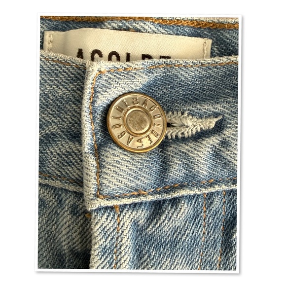 Agolde Riley High Rise Straight Cropped Jeans - Picture 7 of 12